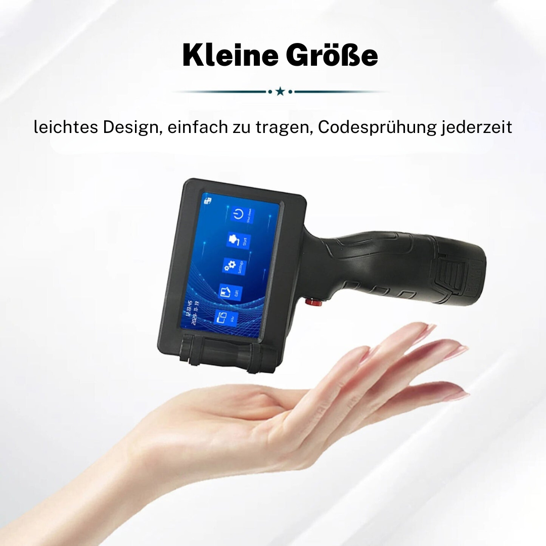 Handheld-Tintenstrahldrucker für den Druck auf verschiedenen Oberflächen